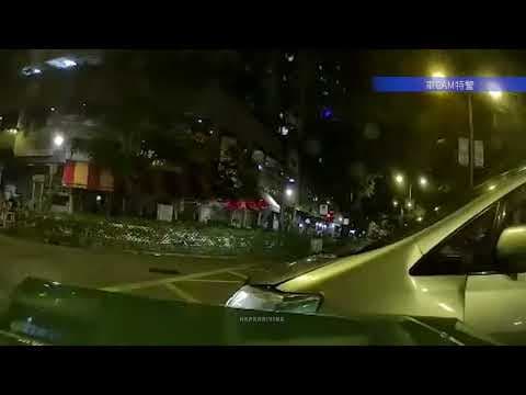 車CAM直擊 - 上水馬會道 交通意外 七人車袋口位無睇清楚轉出