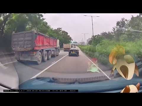 車CAM直擊 - 高速公路收到差唔多停晒cut線，俾唔起隧道費就唔好揸啦
