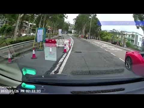 車CAM直擊 - 臨時交通燈 拉利當無到