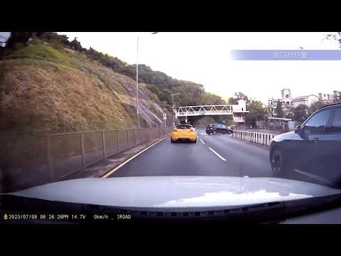 車CAM直擊 - 貪方便係大埔道呢個位雙白uturn #極危險