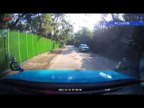 車CAM直擊 - 貨Van嶼南道近散石灣逆線連扒兩架車頭，差點與我部車迎頭相撞