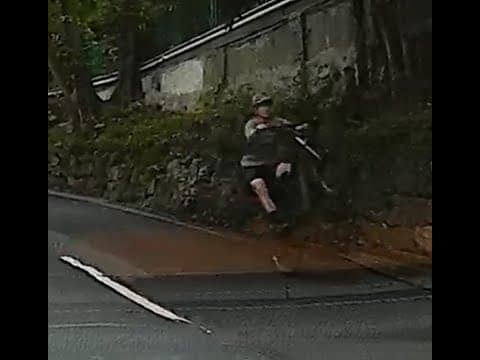 車CAM直擊 - 舊山頂道 遇到個高手玩花式落斜