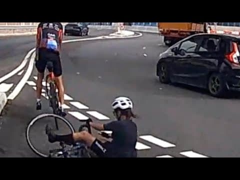 車CAM直擊 - 聯和墟單車友係人行車亂咁攝，仲要自炒