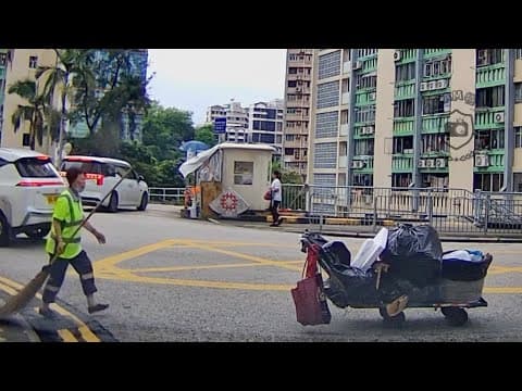 車CAM直擊 - 差啲就比架無人手推車搞掂🙄