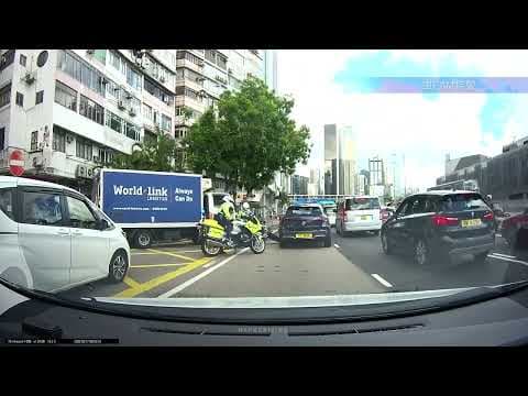 車CAM直擊 - 告士打道 鐵馬撞私家車