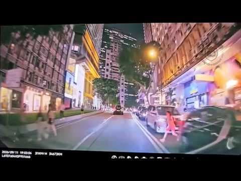 車CAM直擊 - 攝青鬼路邊跑出馬路 心都離一離