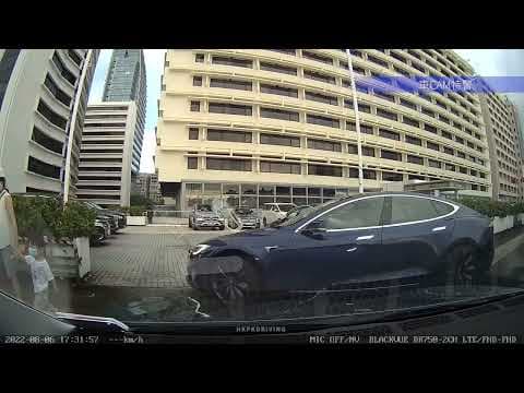 車CAM直擊 - Teslun UR6948 海港城露天停車場逆線 若無其事夾硬過