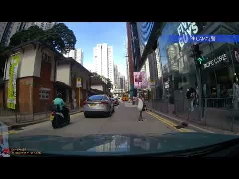 車CAM直擊 - 北角男扮女裝咖啡仔 繼續為大家指揮交通