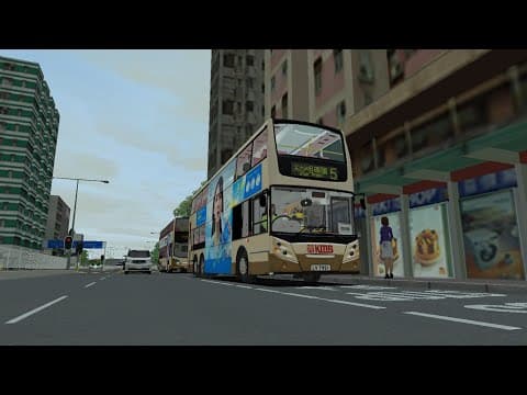 [車cam直擊]OMSI 2 KMB 5 LV7921 富山邨→尖沙咀碼頭