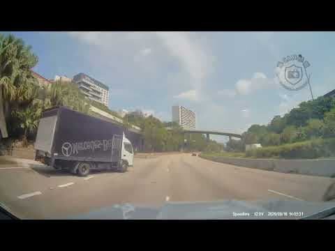 車CAM直擊 - 貨車司機大佬，比你嚇到我頸痛 XB4386