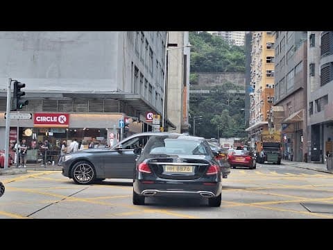 車CAM直擊 - 大南西街兩車相撞 Benz違例直去引致意外 