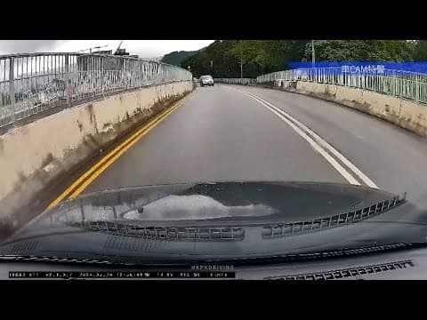 車CAM直擊 - NF1089 逆線行駛 錦田錦河路近西鐵錦田大樓
