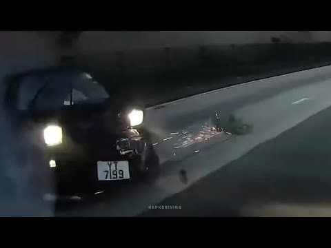 車CAM直擊 - (多片合一) 葵涌道 MR2 自炒 事發經過