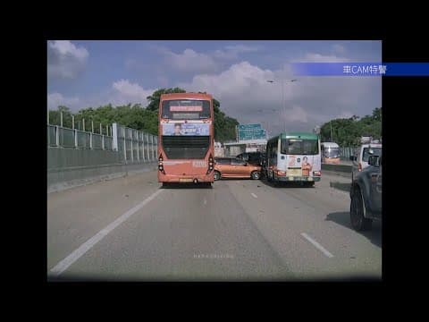 車CAM直擊 - 元朗公路往屯門方向 入唐人新村交匯處 車禍 事發經過 2024/9/20 0825