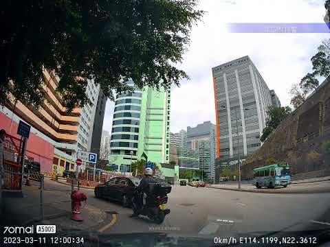 車CAM直擊 - 晉昇工廠對出 電單車與私家車相撞