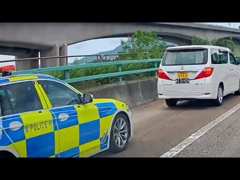 車CAM直擊 - 阿Sir都好俾面，追咗差唔多2分鐘先停你
