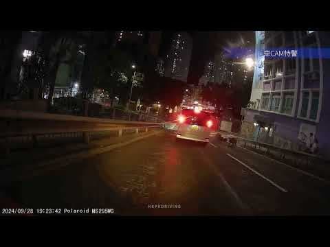 車CAM直擊 - 的士撞野豬一家五口 2024/09/28 19:24 石排灣