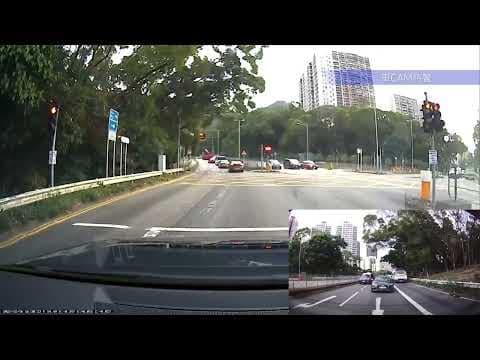 車CAM直擊 - DC9紅梅谷路衝燈兼違反道路標記
