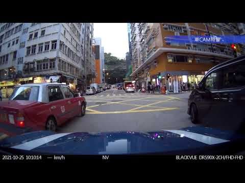車CAM直擊 - 的士大我任我行，大南西街左線直接抽過右轉入青山道。