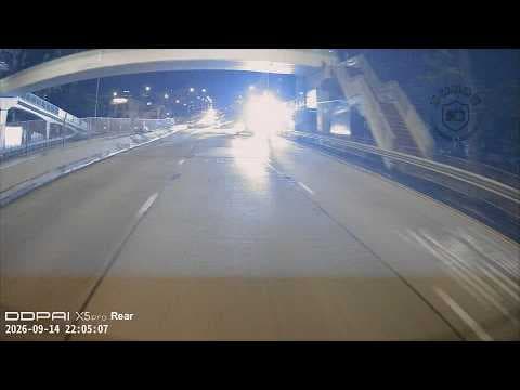 車CAM直擊 - 竟然唔係橋上面衝落嚟果班中 😂