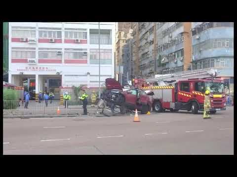 車CAM直擊 - Tesla 堅彌地城新海旁 入錯路口急扭自炒 #試飛失敗