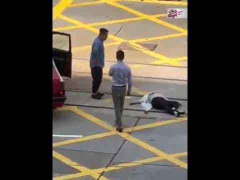 [車CAM公路] 炮台山的士撞到人意外 事後片段