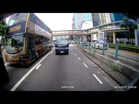 車CAM直擊 - 告士打道 巴士撞七人車