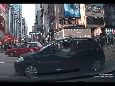 車CAM直擊 - 西洋菜街出亞皆老街 UU6223 疑似衝亞皆老街紅燈