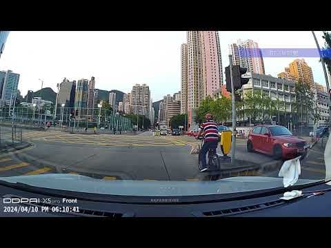 車CAM直擊 - 興華街 HKTVMALL 貨車雙白扒頭 同場加映單車任我行