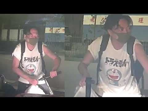 車CAM直擊 - (薄酬緝兇) 仁愛堂街 滑板車逆線撞爛頭泵把 趁人報警時逃去無蹤