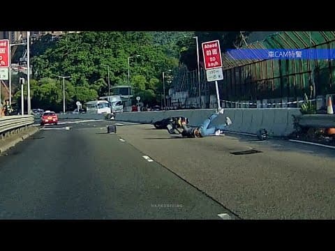 車CAM直擊 - 薄扶林道  綿羊仔甩尾箱後自炒
