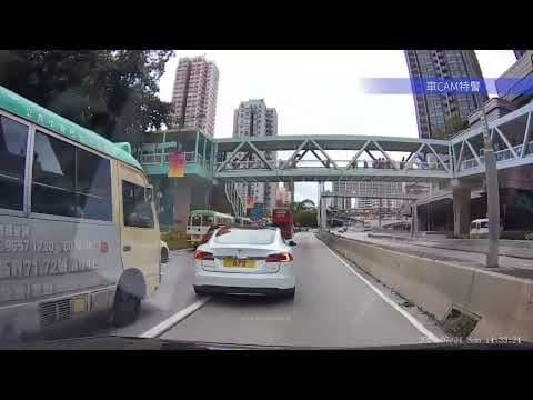 車CAM直擊 - 元朗Yoho對出 又有妖孽想出嚟害人 #第二次上榜 #Teslun