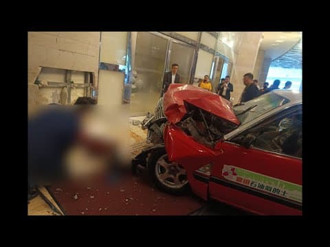 車CAM直擊 - (慎入) 荃灣如心酒店奪命車禍 菲律賓男遊客離港前捱的士撞 昏迷送院亡