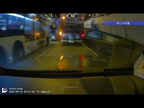 車CAM直擊 - 牛池灣 九巴掃跌自己友側鏡
