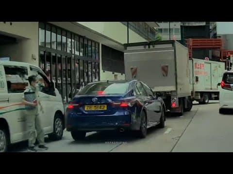 車CAM直擊 - 中環中心對出 ZE5142 倒車時撞到路人
