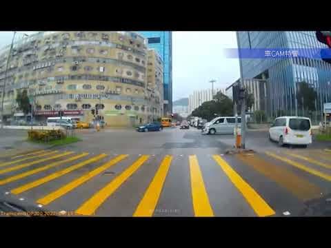 車CAM直擊 - 九龍灣 Hiace衝燈撞Benz 180度uturn