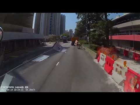 車CAM直擊 - 飛到一地都係垃圾 行近啲大銀幕俾埋你